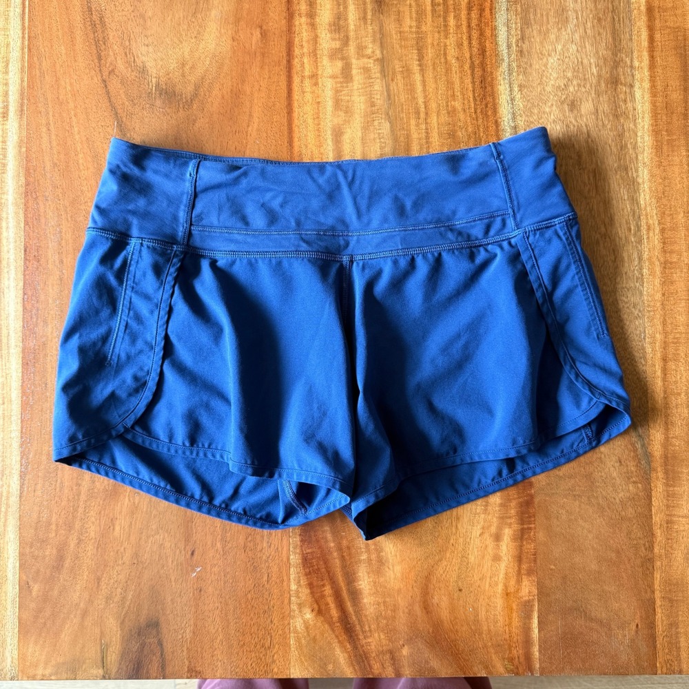 Lululemon Women's Royal Blue Speed Up Shorts Size 6